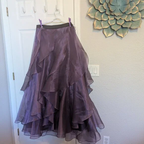 ELEGANT Strapless Sequin 2 PC Dress | 12 | Mini & Overskirt | EUC | PROM READY - Picture 7 of 12